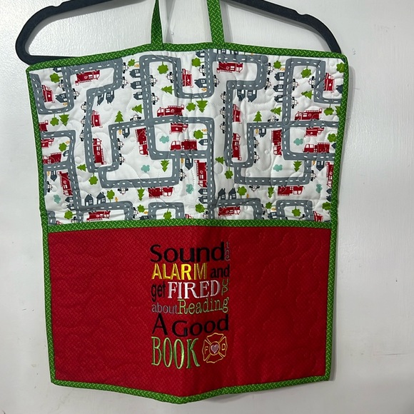 Children's Travel Bookkeeper Coloring Reading Book Caddy Firefighter - Picture 1 of 7